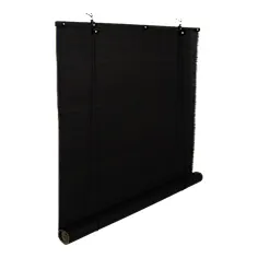 Estor enrollable Akapa Blind bambú negro 180x180cm