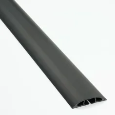 Canaleta para cabos de PVC preto D-Line 180 x 6 x 1,2 cm
