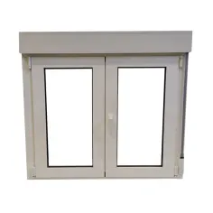 Ventana aluminio practicable persiana 116x120 cm