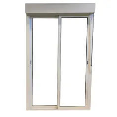 Porta janela alumínio corredera persiana 218x120 cm Geom