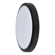 Aplique LED Redondo Negro Tril Blooma