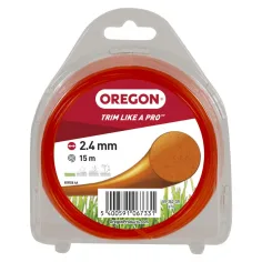 Fio de nylon Oregon redondo laranja 2.4mm x 15m