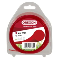 Fio de nylon Oregon redondo vermelho 2.7mm x 15m
