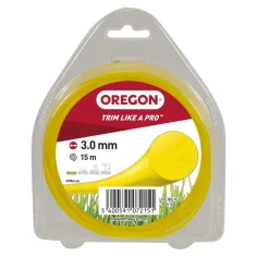 Fio de nylon Oregon redondo amarelo 3mm x 15m