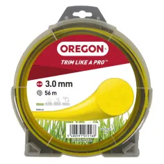 Fio de nylon Oregon redondo amarelo 3mm x 56m
