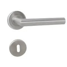 Puxador em aço inoxidável com fechadura 19mm  
