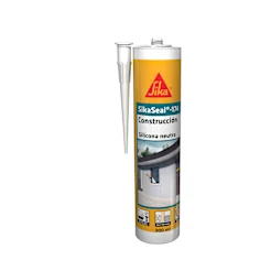 Sellador de silicona curado neutro blanca SikaSeal 300ml