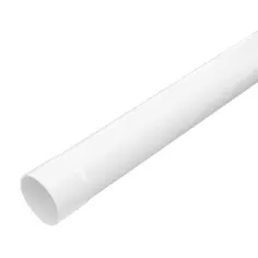 Tubo de descida de PVC 80 mm branco