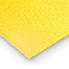 Placa poliestireno alveolar  amarel 2,5mm 500x1500