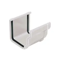 União de caleira de cornija PVC branco