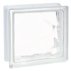 Bloque de vidrio Ondulado transparente