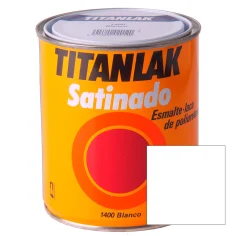 Esmalte sintético blanco satinado titanlak 4 l