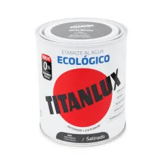 Esmalte titanlux ecológico satinado gris medio 750ml
