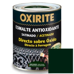 Esmalte antioxidante liso verde oscuro satinado oxirite 750 ml