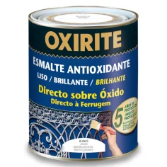Esmalte hierro liso blanco brillante oxirite 4 l