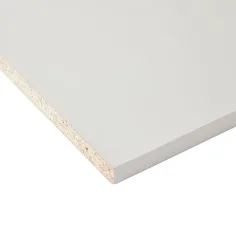 Placa de melamina branca 2 cantos 250 x 40 x 1,8 cm