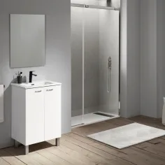 Conjunto mueble y lavabo Marga blanco 50cm