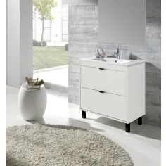 Mueble de baño Lud con espejo y lavabo 80cm 