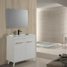 Mueble de baño idem blanco 80x36 cm