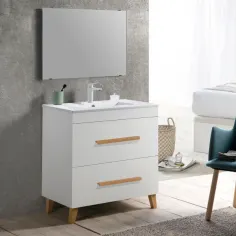 Mueble de baño Celia blanco 80x46 cm