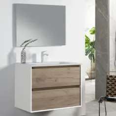 Mueble de baño suspendido Emily blanco 80 cm
