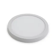 Plafon LED 24W redondo metálico branco 30 cm 2160 lm