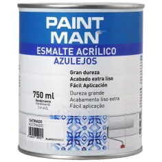 Esmalte acrílico azulejos satinado blanco paintman 750 ml