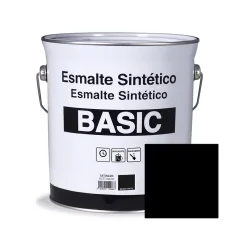 Esmalte sintético negro satinado basic 4 l