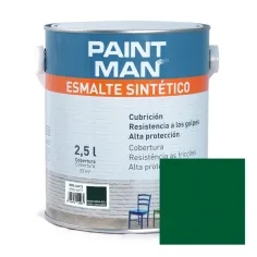 Esmalte sintético verde carruaje brillante paintman 2,5 l