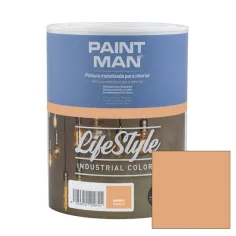 Pintura interior paintman lifestyle industrial metalizado bronce 1l