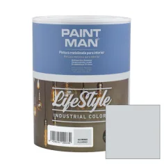 Tinta interior paintman lifestyle industrial metalizado alumínio 1l