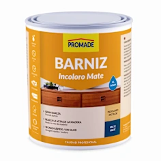 Barniz incoloro mate al agua 4l