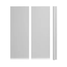 Puerta rinconero alto cocina Star tirador blanco blanco Brillo 70 x 25 cm
