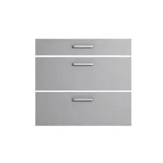 Frente de cajón cocina Zen gris nube Lacado 70 x 80 cm