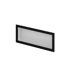 Vitrina de aluminio 34,8x89,8 cm negro