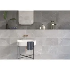 Revestimiento pasta blanca Sopelana cemento 30x60 cm