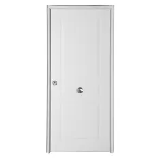 Porta de entrada metal 3C branco esquerda 89x209 cm
