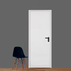 Puerta multiusos lacada blanca izquierda 210 x 80 cm