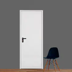 Puerta multiusos lacada blanca derecha 210 x 80 cm