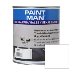 Tinta para vias e sinalização branco paintman 750 ml