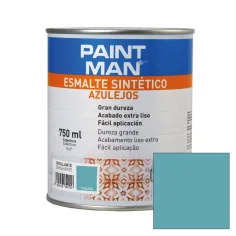 Esmalte sintético azulejos brillante turquesa paintman 750 ml
