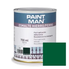 Esmalte hierro liso verde brillante paintman 750 ml