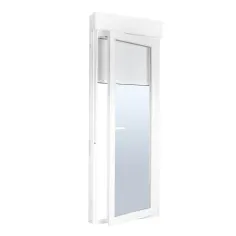 Porta janela de alumínio batente 218 x 88 cm