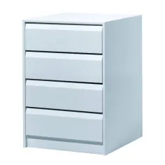 Cómoda de gavetas branca 71,6x60x45 cm