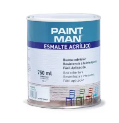 Esmalte acrílico acetinado paintman branco 750 ml