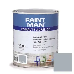 Esmalte acrílico paintman brilhante cinzento pérola 750 ml