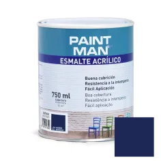 Esmalte acrílico acetinado azul marinho 750 ml