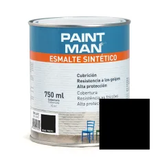 Esmalte sintético preto brilhante paintman 750 ml