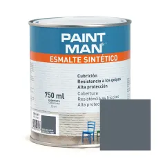Esmalte sintético gris azulado brillante paintman 750 ml