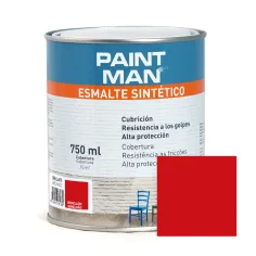 Esmalte sintético bermellón brillante paintman 750 ml